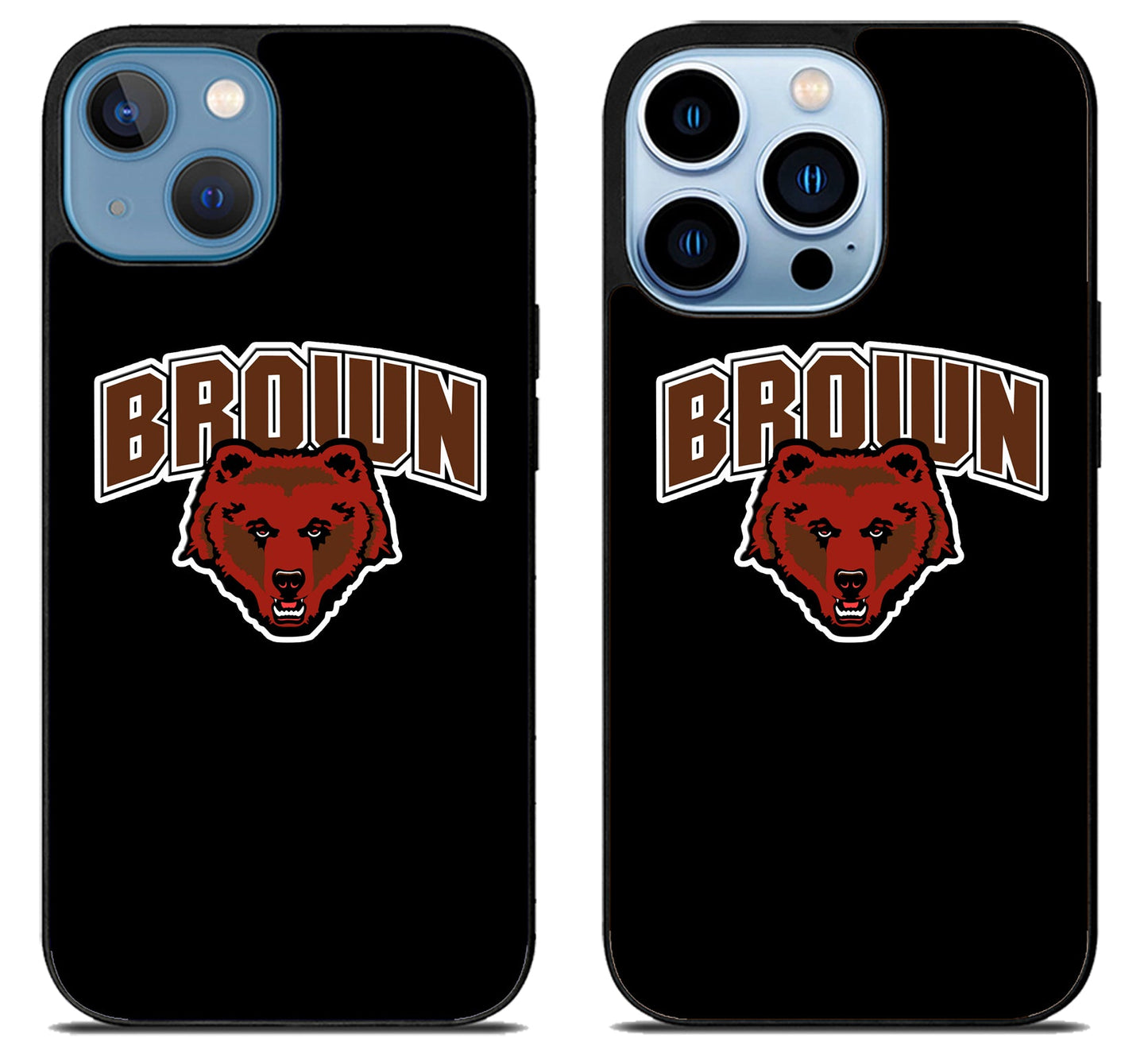 Brown Bears Black iPhone 13 | 13 Mini | 13 Pro | 13 Pro Max Case