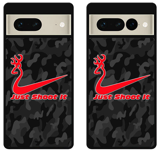 Browning Deer Just Shoot it Camo Google Pixel 7 | 7 Pro Case