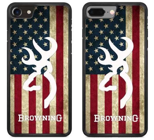 Browning Deer Logo Flag iPhone 8 | iPhone 8 Plus Case