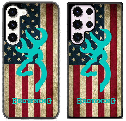 Browning Deer Mint Flag Samsung Galaxy S23 | S23+ | S23 Ultra Case