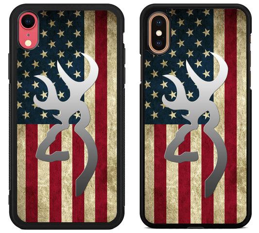 Browning Logo Flag iPhone X | XS | XR | XS Max Case