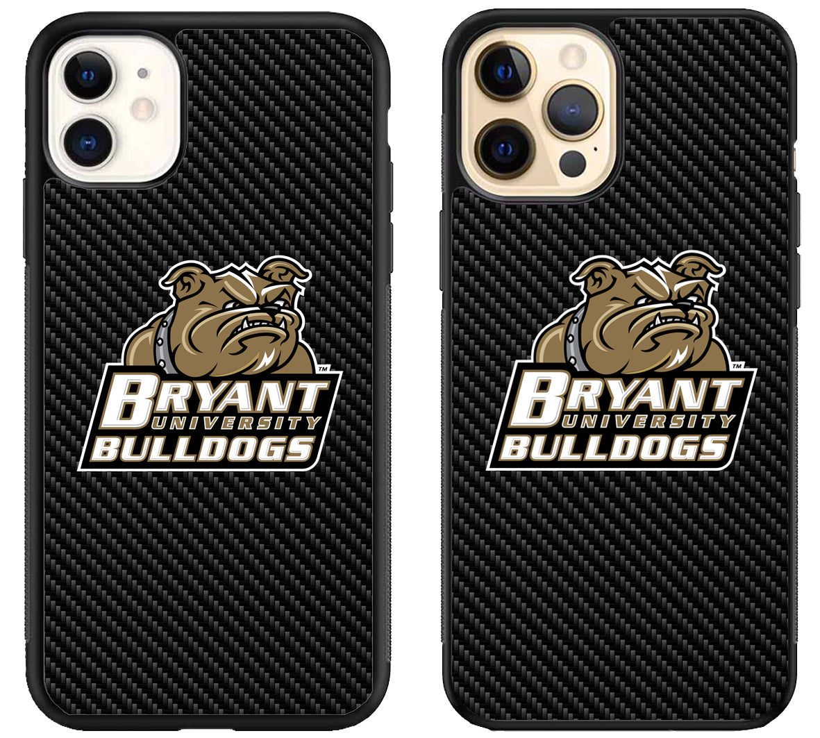 Bryant University Bulldogs Carbon iPhone 12 | 12 Mini | 12 Pro | 12 Pro Max Case