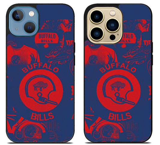 Buffalo Bills Painted iPhone 14 | 14 Plus | 14 Pro | 14 Pro Max Case