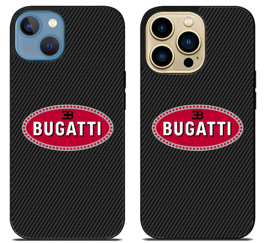 Bugatti Logo Carbon iPhone 14 | 14 Plus | 14 Pro | 14 Pro Max Case