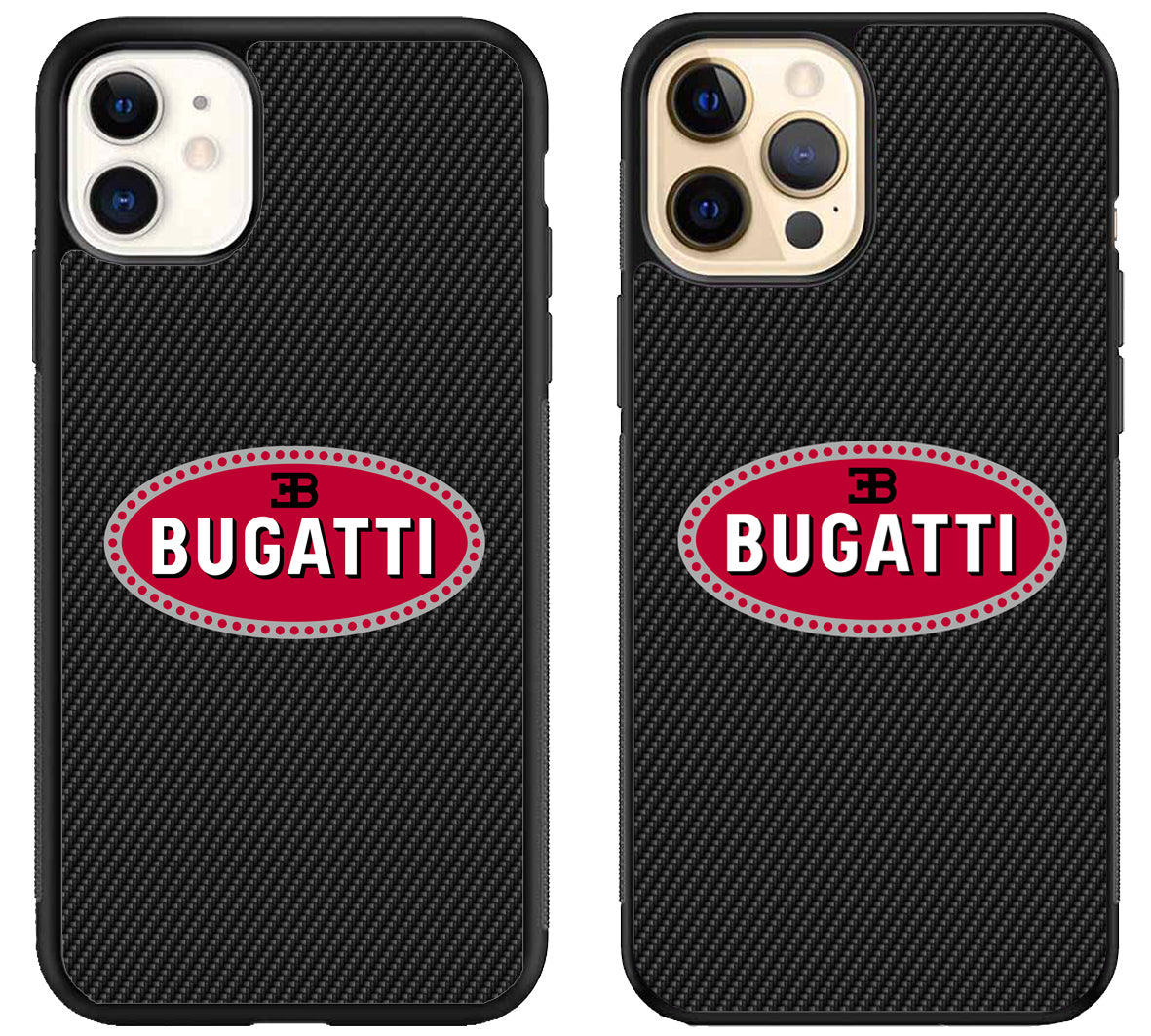 Bugatti Logo Carbon iPhone 12 | 12 Mini | 12 Pro | 12 Pro Max Case