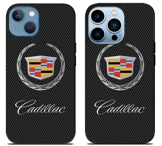Cadillac Logo Black Carbon iPhone 13 | 13 Mini | 13 Pro | 13 Pro Max Case