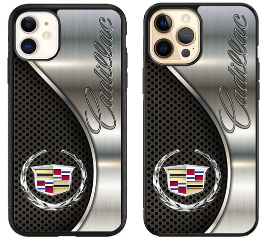 Cadillac Logo Metallic iPhone 12 | 12 Mini | 12 Pro | 12 Pro Max Case