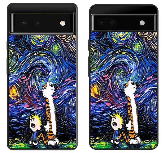 Calvin And Hobbes Starry Night Google Pixel 6 | 6A | 6 Pro Case