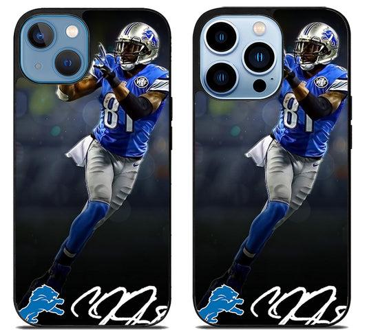 Calvin Johnson Detroit Lions Signature iPhone 13 | 13 Mini | 13 Pro | 13 Pro Max Case