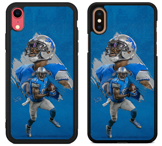 Calvin Johnson Detroit Lions iPhone X | XS | XR | XS Max Case