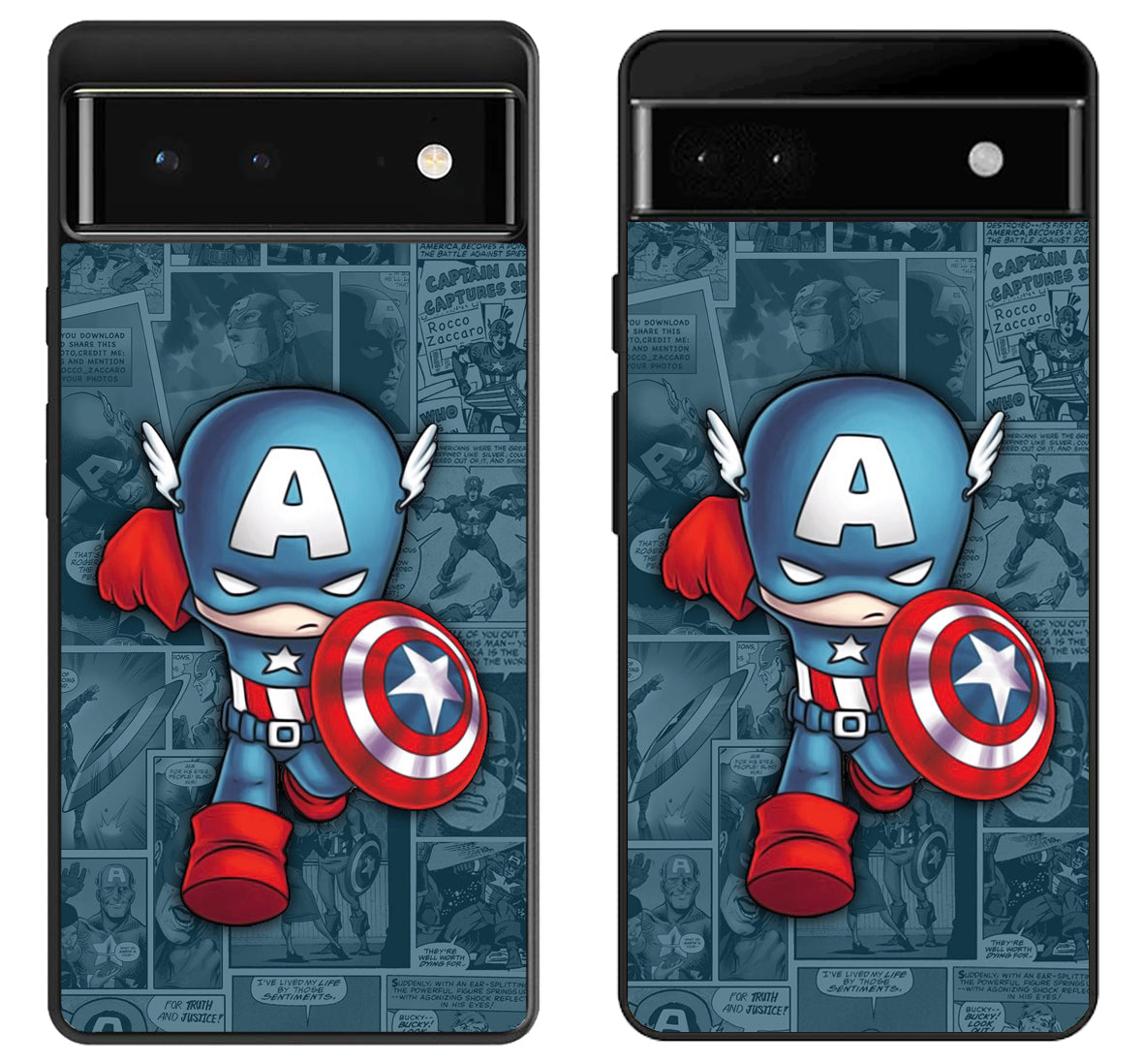 Captain America Background Google Pixel 6 | 6A | 6 Pro Case