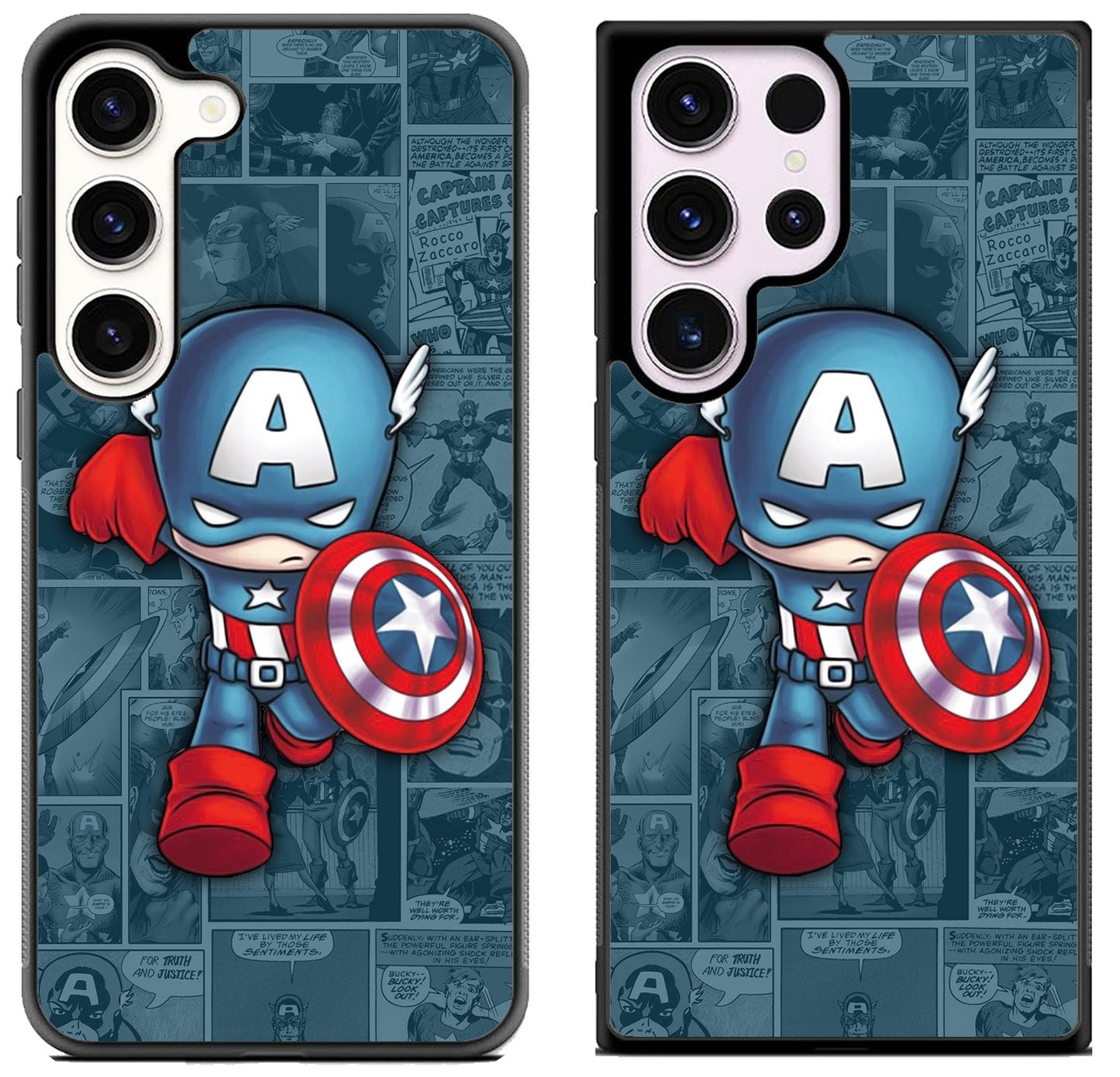 Captain America Background Samsung Galaxy S23 | S23+ | S23 Ultra Case