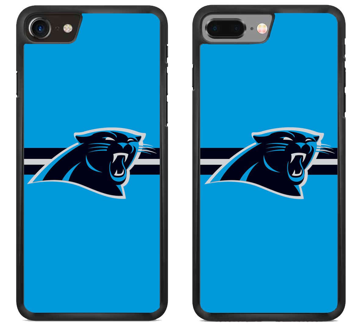 Carolina Panthers Striped iPhone 8 | iPhone 8 Plus Case