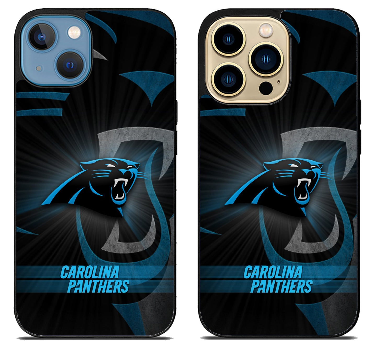Carolina Panthers Theme iPhone 14 | 14 Plus | 14 Pro | 14 Pro Max Case