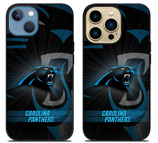 Carolina Panthers Theme iPhone 14 | 14 Plus | 14 Pro | 14 Pro Max Case