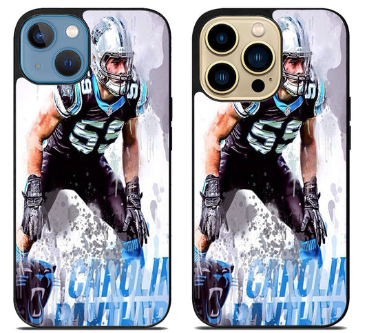 Carolina panthers Luke kuechly  iPhone 14 | 14 Plus | 14 Pro | 14 Pro Max Case