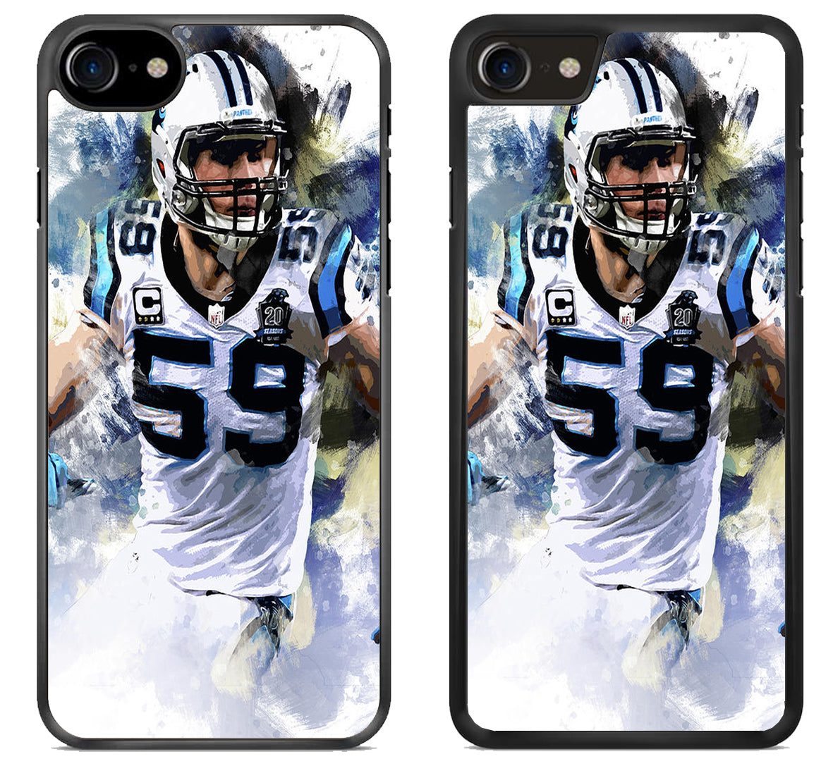 Carolina panthers Luke kuechly Artwork iPhone SE 2020 | iPhone SE 2022 Case