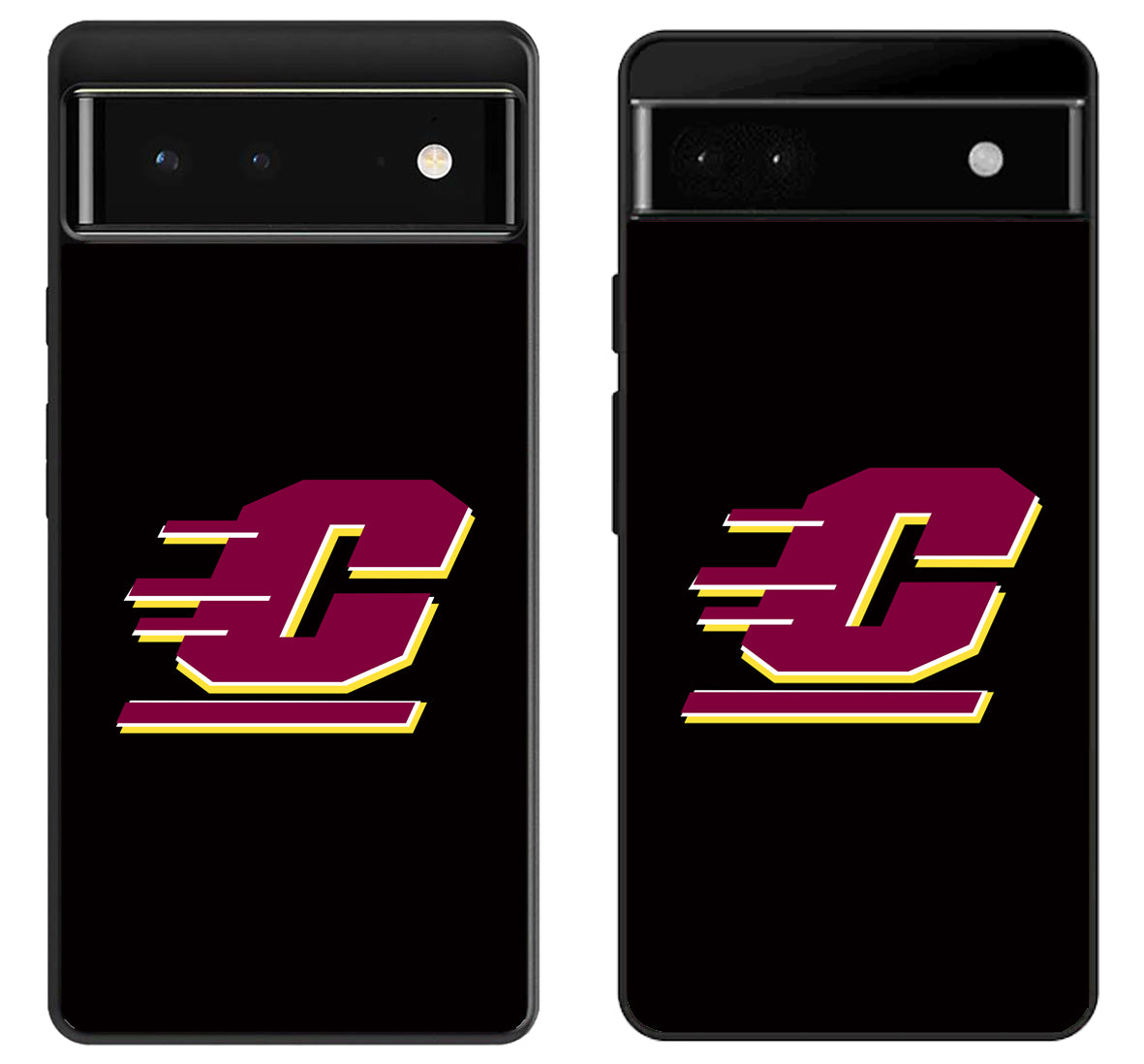 Central Michigan Chippewas Black Google Pixel 6 | 6A | 6 Pro Case