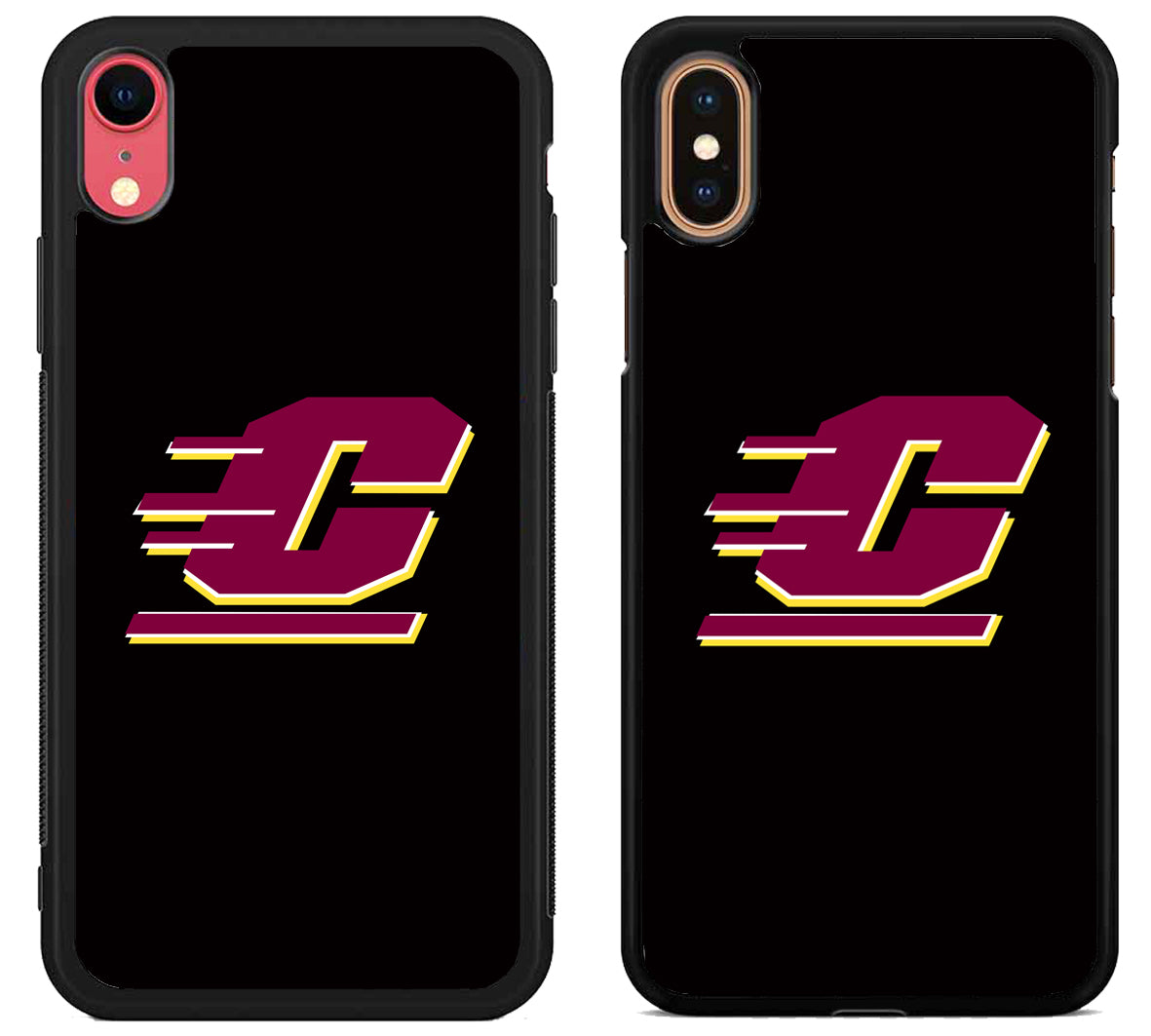 Central Michigan Chippewas Black iPhone X | Xs | Xr | Xs Max Case