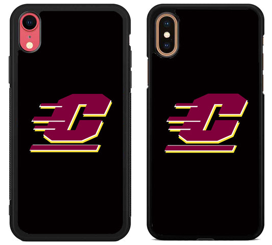 Central Michigan Chippewas Black iPhone X | Xs | Xr | Xs Max Case