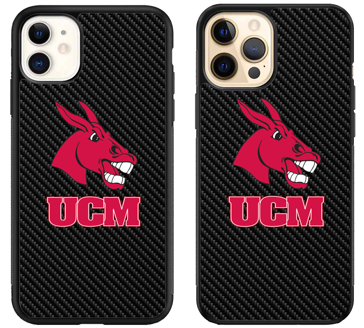 Central Missouri Mules Carbon iPhone 12 | 12 Mini | 12 Pro | 12 Pro Max Case