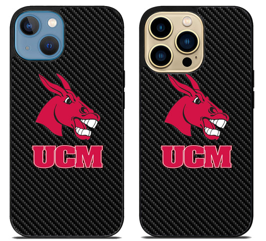 Central Missouri Mules Carbon iPhone 14 | 14 Plus | 14 Pro | 14 Pro Max Case