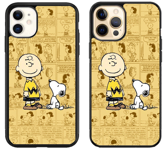 Charlie Brown Snoopy Comics iPhone 12 | 12 Mini | 12 Pro | 12 Pro Max Case