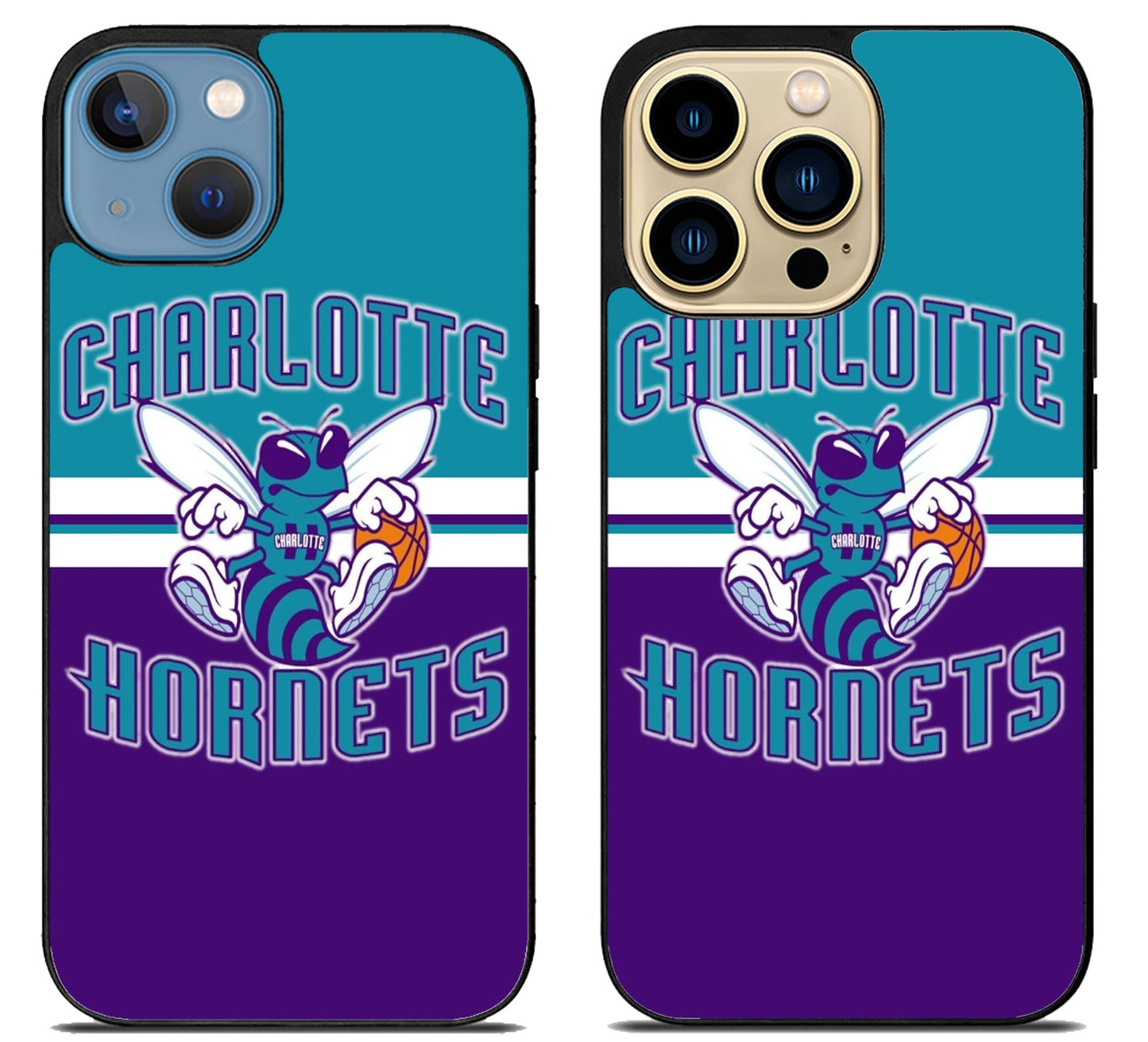 Charlotte Hornets Stripe iPhone 14 | 14 Plus | 14 Pro | 14 Pro Max Case