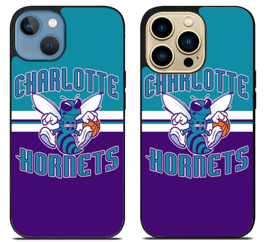 Charlotte Hornets Stripe iPhone 14 | 14 Plus | 14 Pro | 14 Pro Max Case