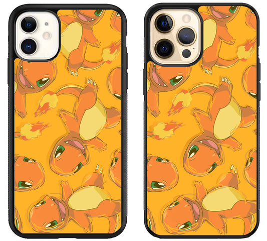 Charmander Pokemon Collage iPhone 12 | 12 Mini | 12 Pro | 12 Pro Max Case