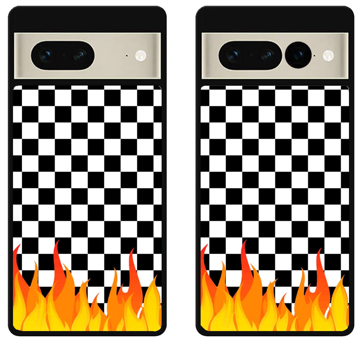 Checkerboard Vanz With Flame Google Pixel 7 | 7 Pro Case