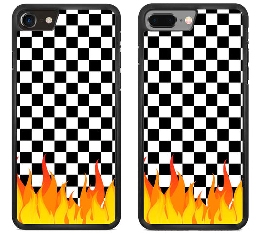 Checkerboard Vanz With Flame iPhone 8 | iPhone 8 Plus Case