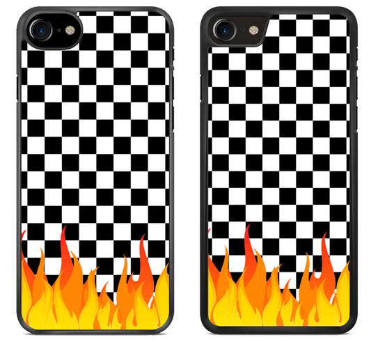 Checkerboard Vanz With Flame iPhone SE 2020 | iPhone SE 2022 Case