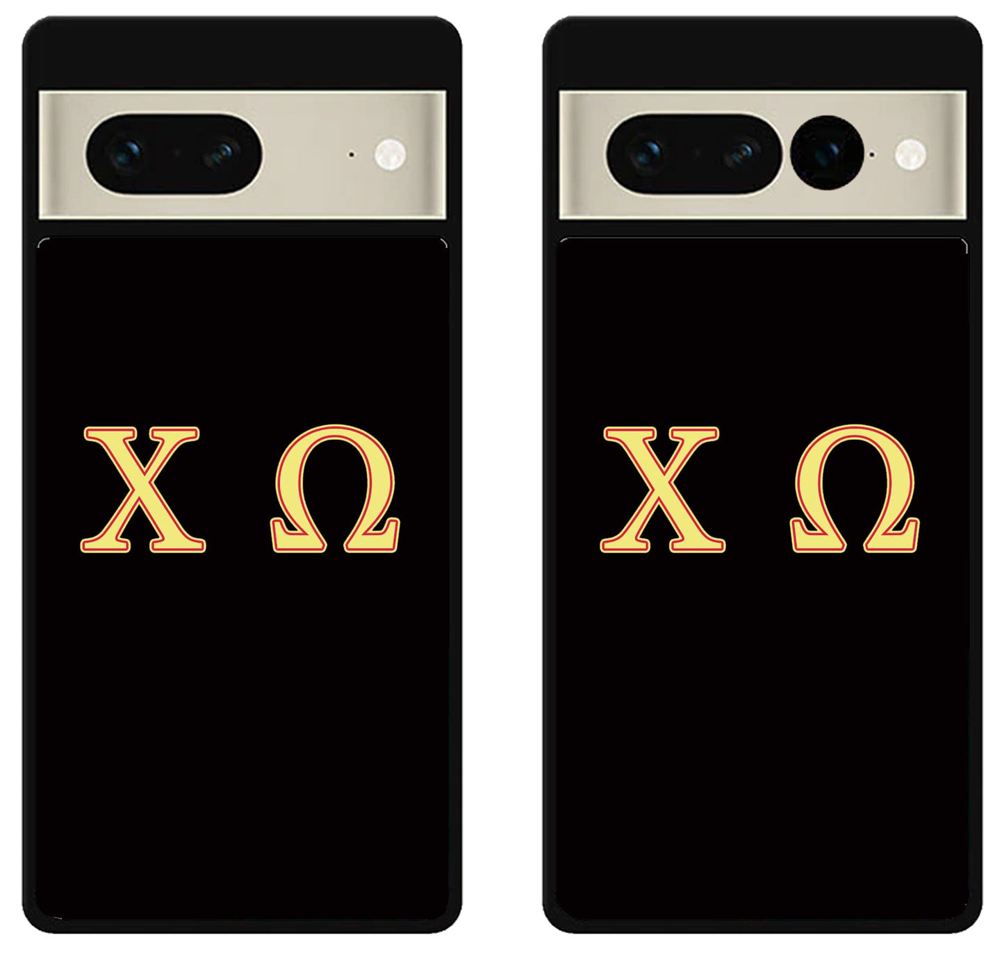 Chi Omega Black Google Pixel 7 | 7 Pro Case