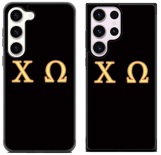Chi Omega Black Samsung Galaxy S23 | S23+ | S23 Ultra Case