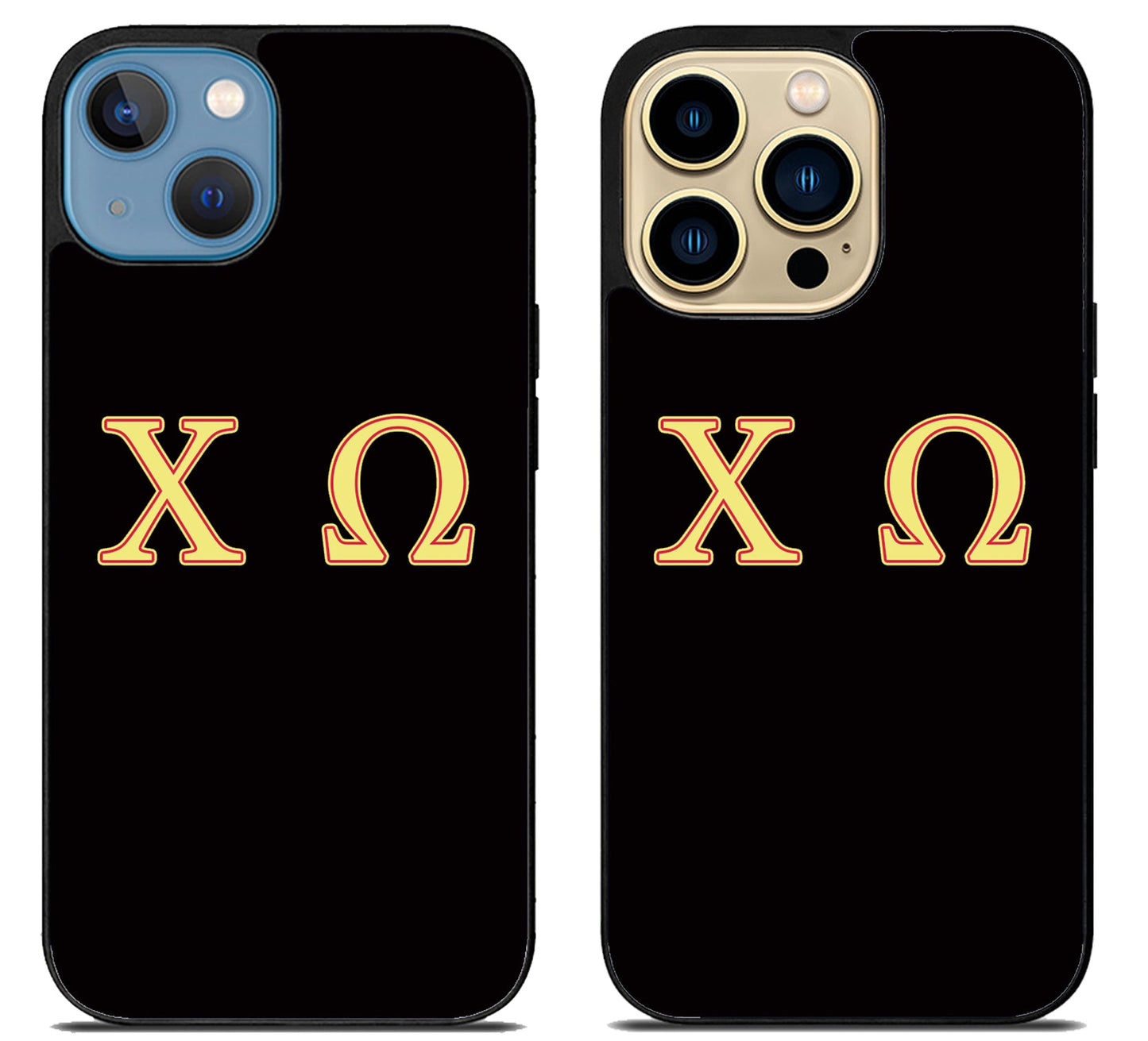 Chi Omega Black iPhone 14 | 14 Plus | 14 Pro | 14 Pro Max Case