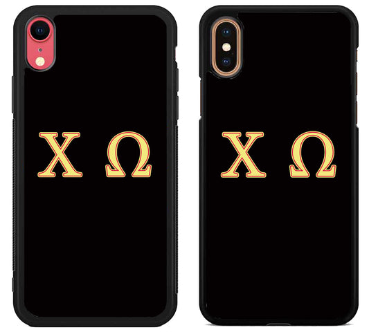 Chi Omega Black iPhone X | Xs | Xr | Xs Max Case