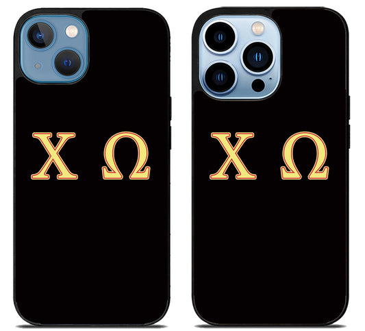 Chi Omega Black iPhone 13 | 13 Mini | 13 Pro | 13 Pro Max Case