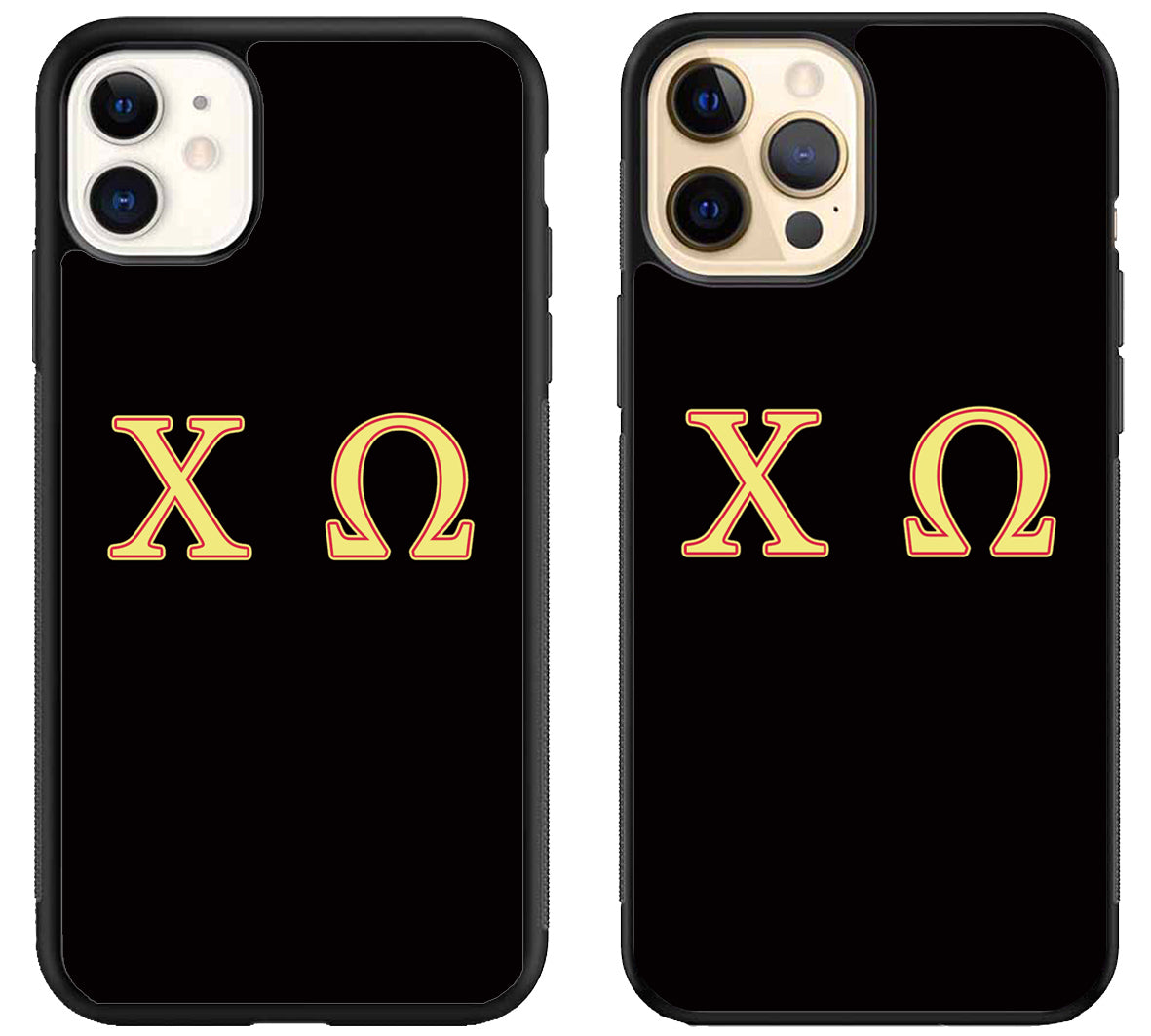 Chi Omega Black iPhone 12 | 12 Mini | 12 Pro | 12 Pro Max Case