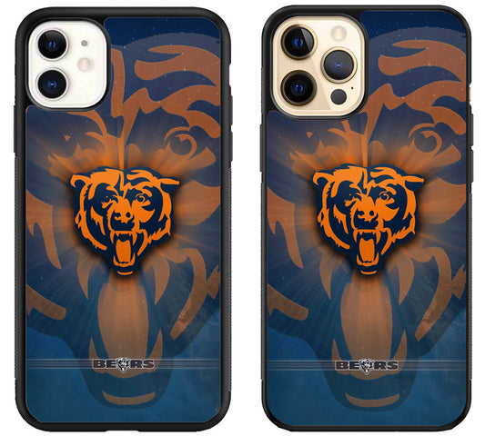 Chicago Bears Logo Background iPhone 12 | 12 Mini | 12 Pro | 12 Pro Max Case