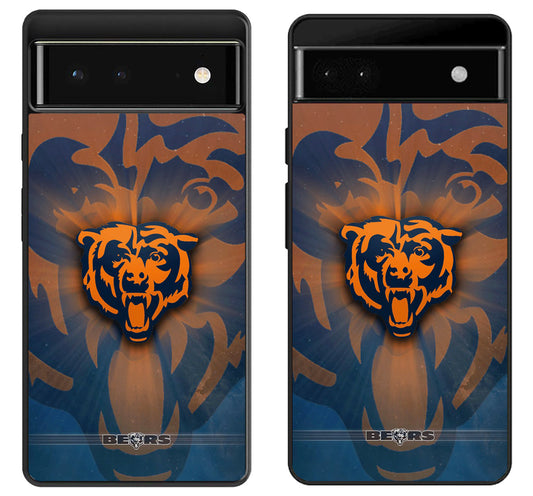 Chicago Bears Logo Background Google Pixel 6 | 6A | 6 Pro Case