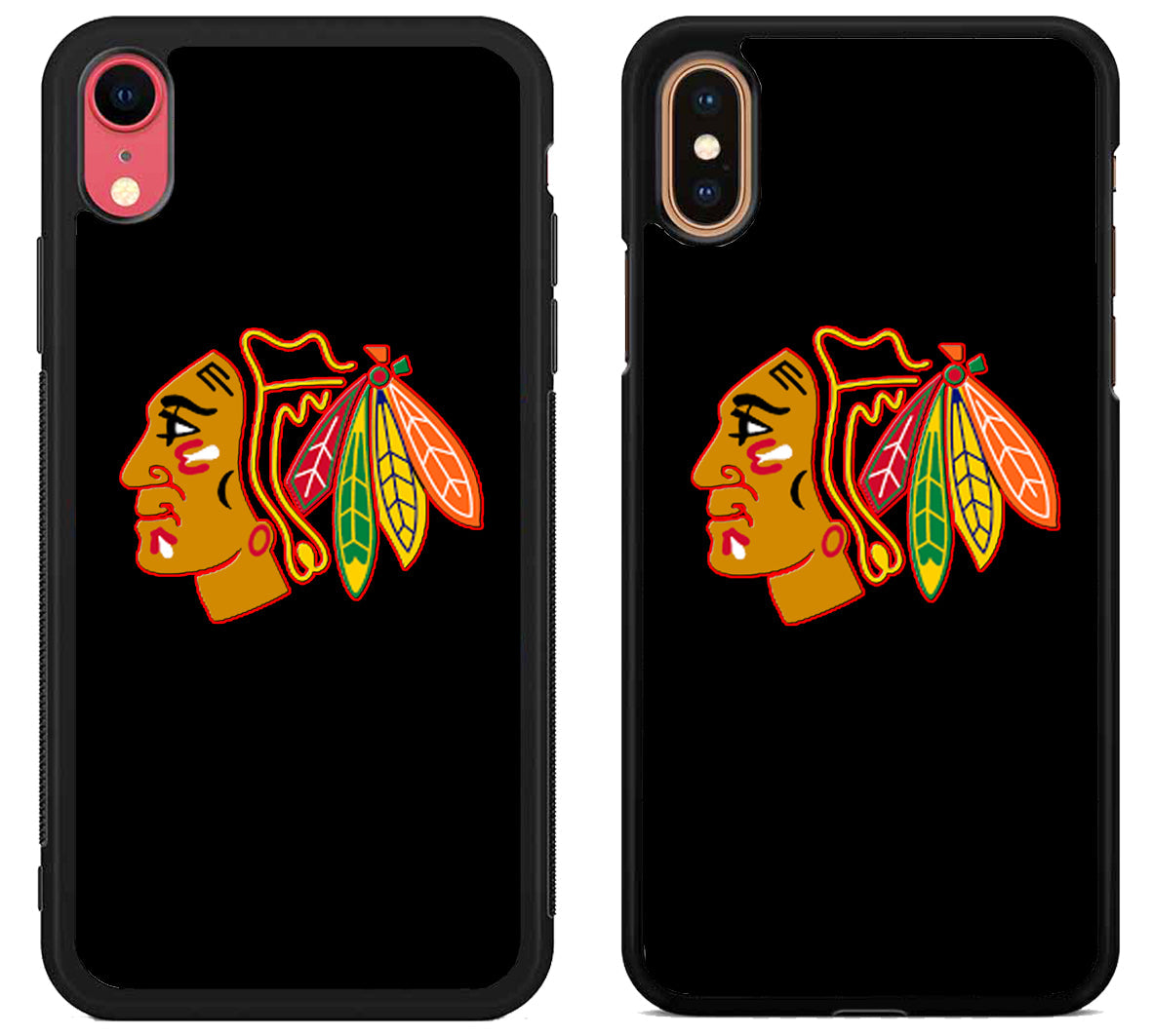 Chicago Blackhawks Logo Black iPhone X | XS | XR | XS Max Case