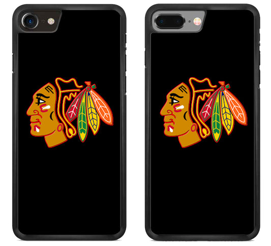 Chicago Blackhawks Logo Black iPhone 8 | iPhone 8 Plus Case