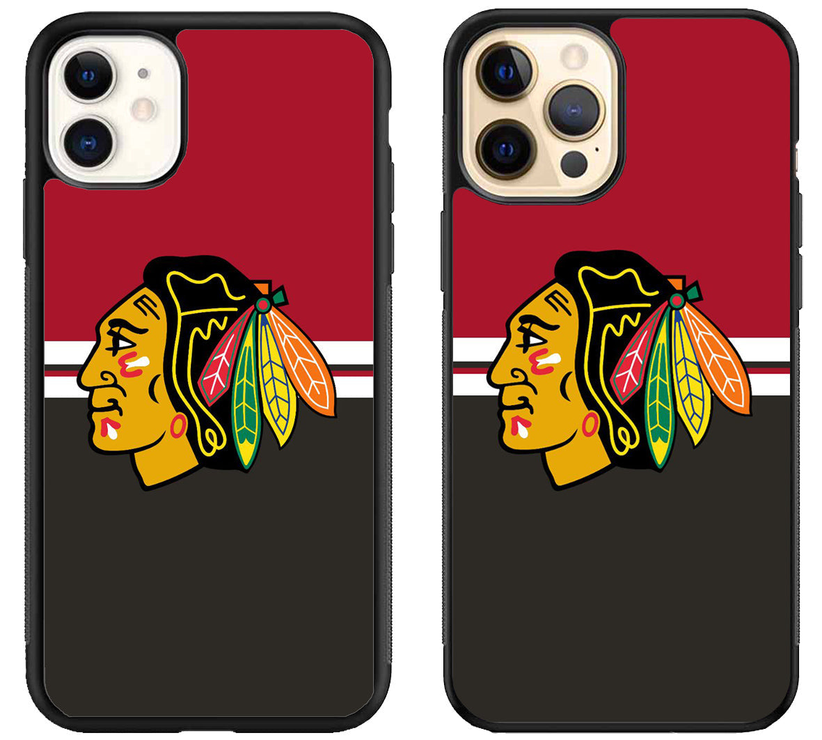 Chicago Blackhawks Stripe iPhone 12 | 12 Mini | 12 Pro | 12 Pro Max Case