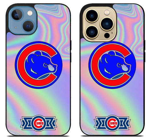 Chicago Cubs Holographic iPhone 14 | 14 Plus | 14 Pro | 14 Pro Max Case