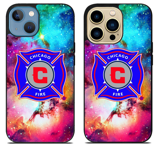Chicago Fire Logo Galaxy iPhone 14 | 14 Plus | 14 Pro | 14 Pro Max Case