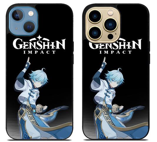 Chongyun Genshin Impact Anime iPhone 14 | 14 Plus | 14 Pro | 14 Pro Max Case