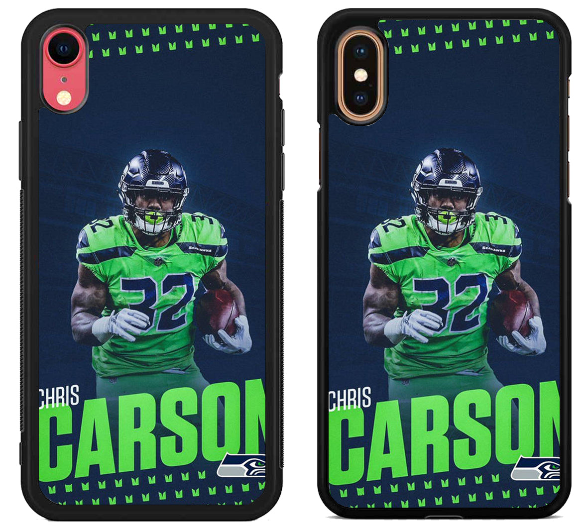 Chris Carson Seattle Seahawks iPhone X | XS | XR | XS Max Case