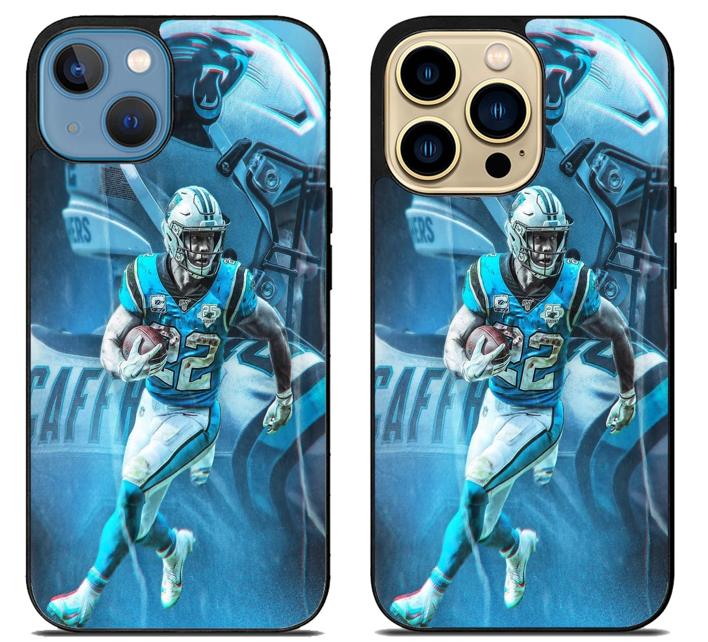 Christian Mccaffrey Background iPhone 14 | 14 Plus | 14 Pro | 14 Pro Max Case