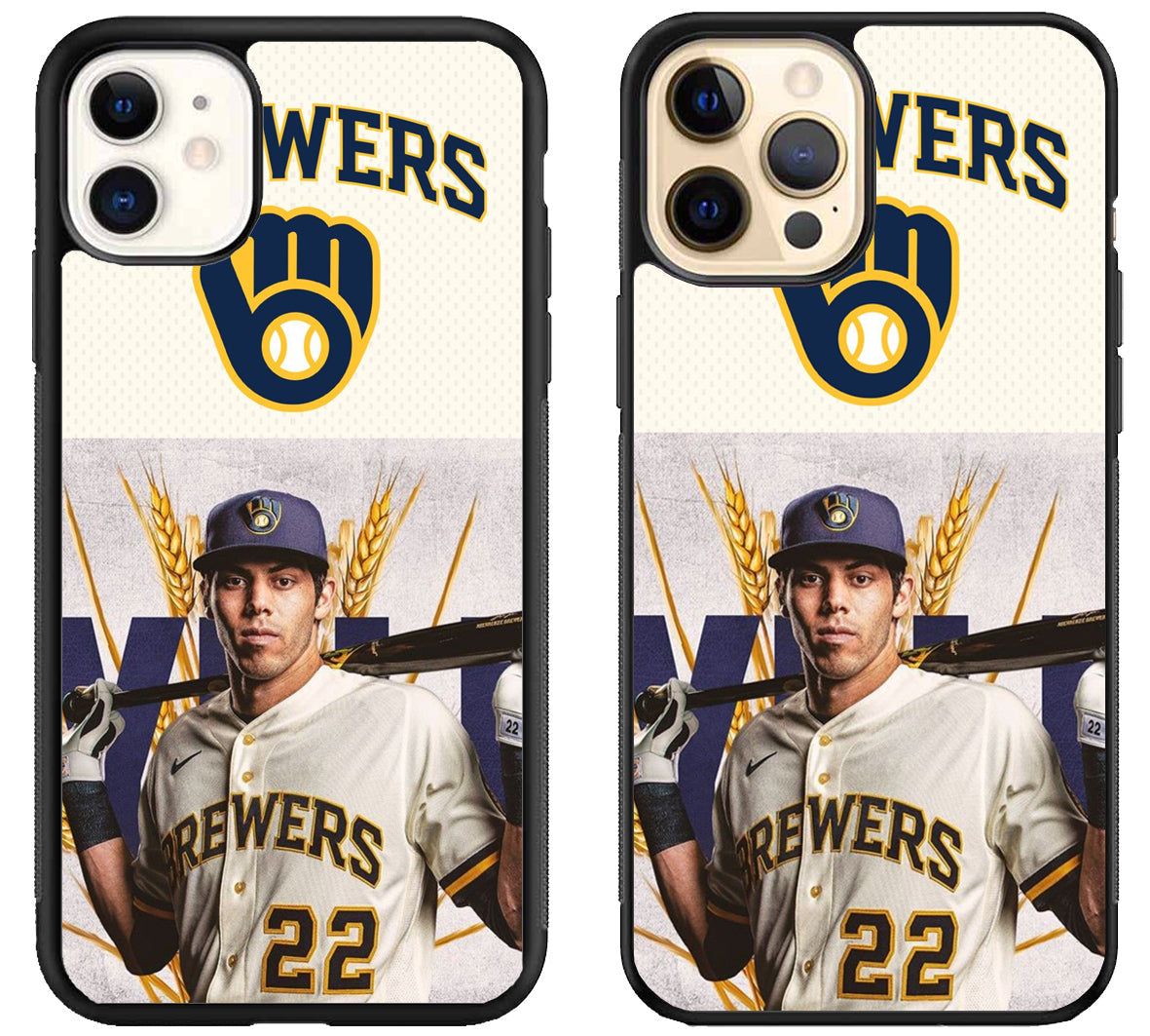 Christian Yelich Brewers iPhone 12 | 12 Mini | 12 Pro | 12 Pro Max Case